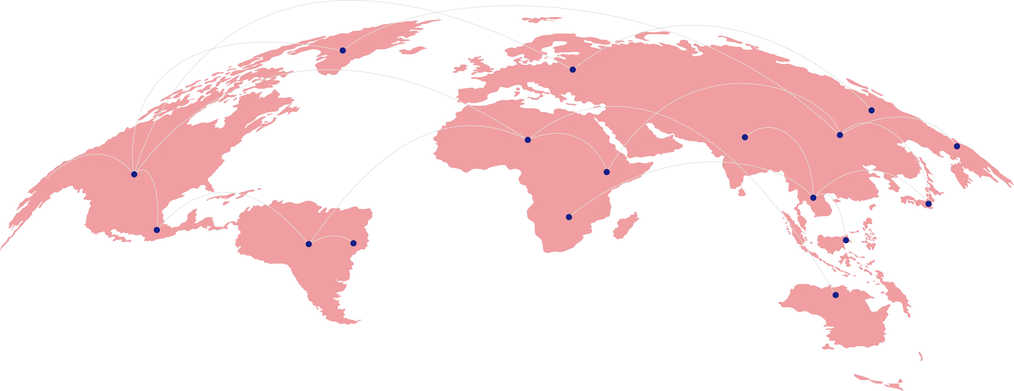 Graphic of a global map connected by a network of Vital Strategies offices